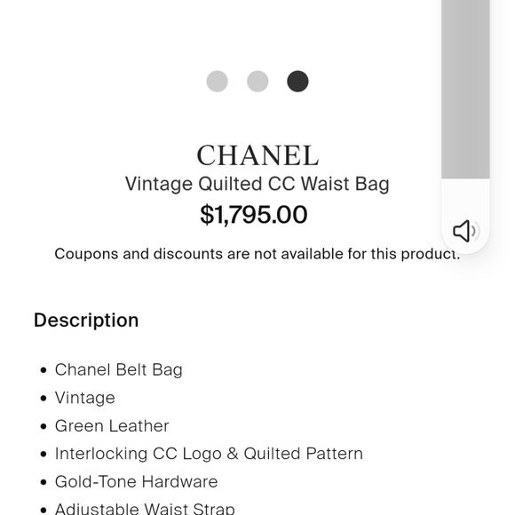 CHANEL Vintage  Guilted CC Waist Bag - Picture 3 of 7